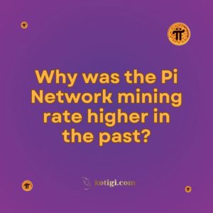 Why was the Pi Network mining rate higher in the past?