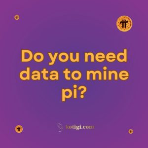 Do you need data to mine pi?