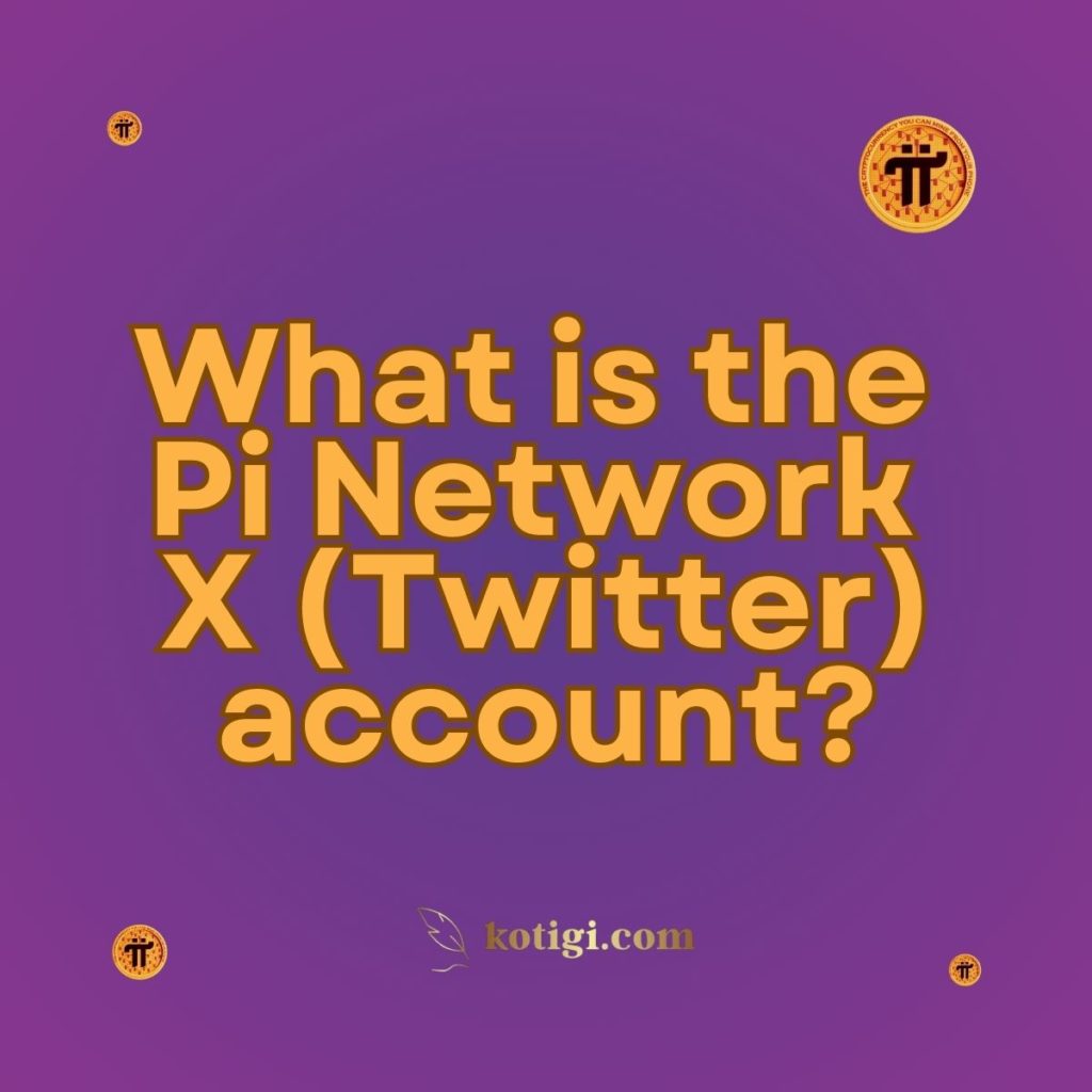 What is the Pi Network X (Twitter) account?