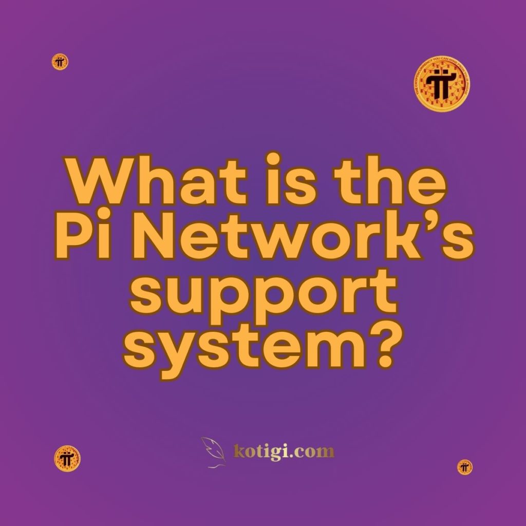 What is the Pi Network’s support system?